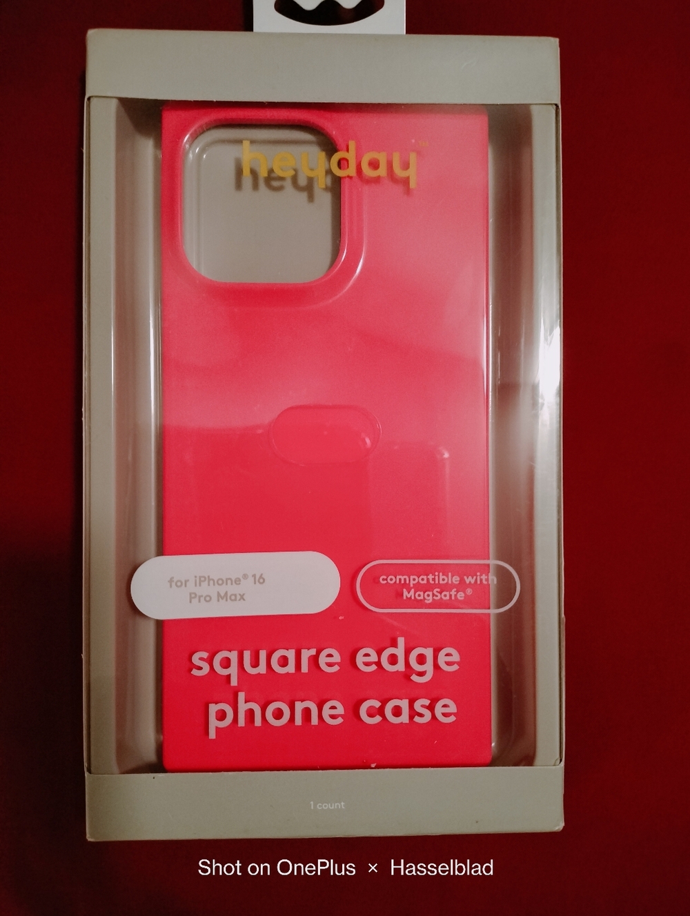 heyday Square Edge MagSafe IPhone Case in Bright Pink